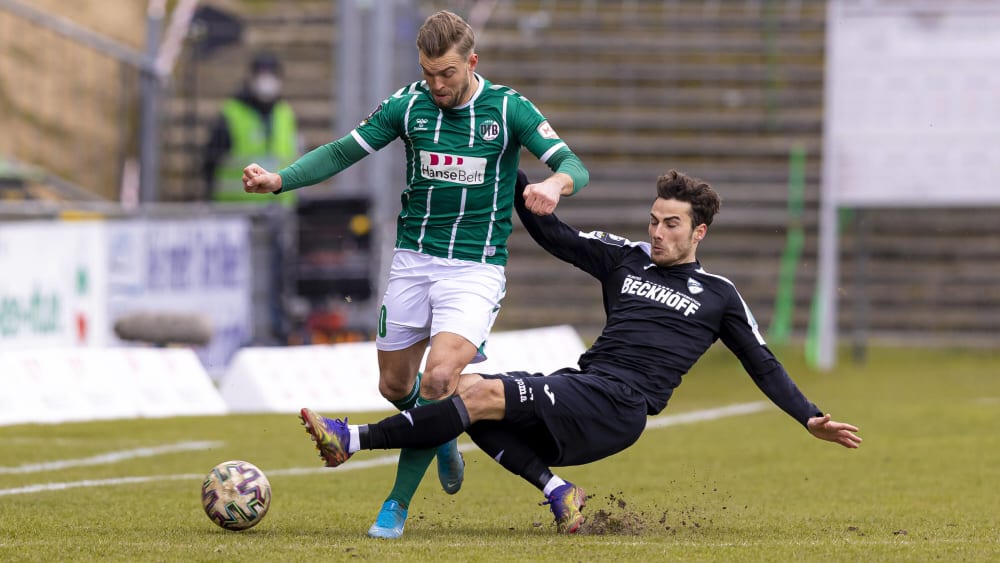 Erzielte das Tor zum 2:2 Endstand: Lübecks Yannick Deichmann.