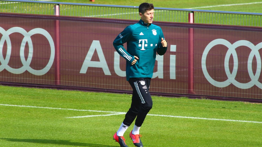 Dreht einsam seine Runden: Robert Lewandowski.