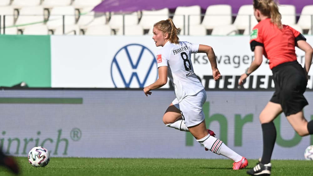Erst seit zwei Jahren spielt Sjoeke Nüsken für die Eintacht Frankfurt erstmals in der Bundesliga.