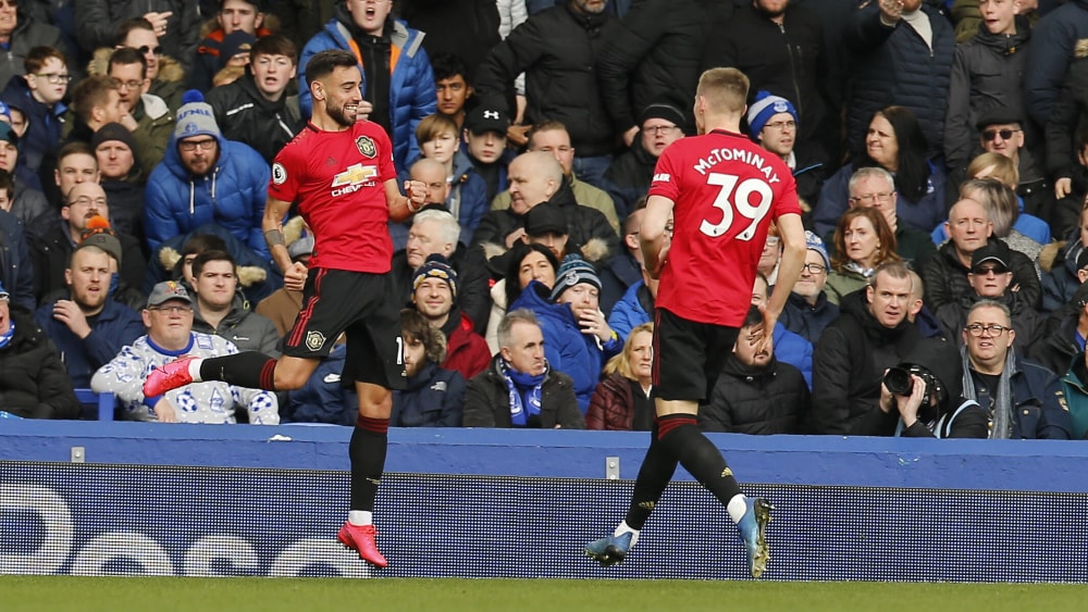 Überzeugte auch im Goodison Park mit einem Treffer und einem starken Spiel: Bruno Fernandes.