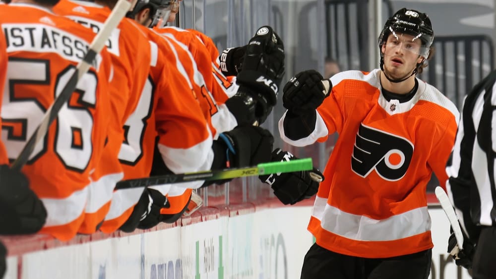 War mit vier Scorerpunkten Matchwinner der Flyers: Joel Farabee.