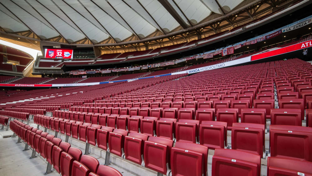 Im Wanda Metropolitano in Madrid kann heute nicht gespielt werden.