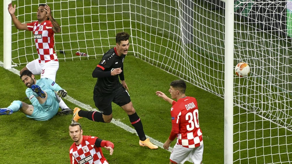 Führungstor: Patrik Schick (M.) erzielte das 1:0 gegen Beer Sheva.