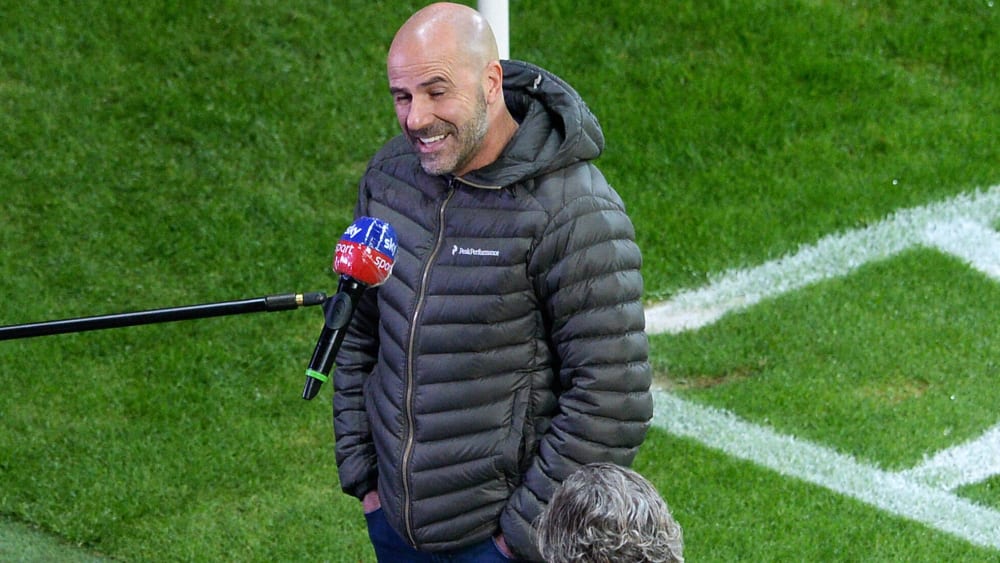 Ihm hat's gefallen: Bayer-Coach Peter Bosz.