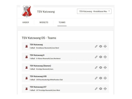 Teams-Übersicht