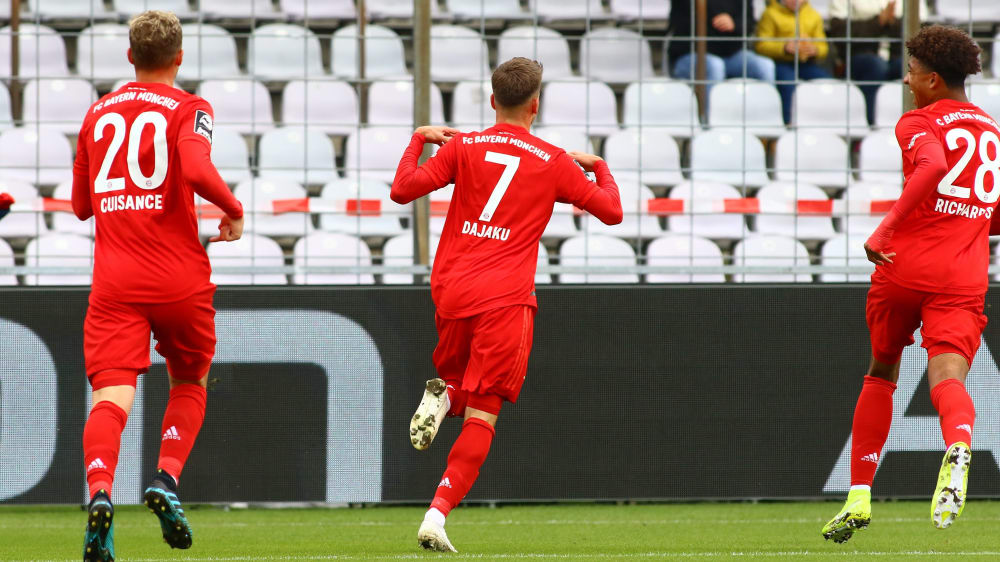 Matchwinner: Leon Dajaku dreht ab zum Jubeln.