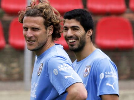 Diego Forlan und Luis Suarez sind Sturmlegenden Uruguays.