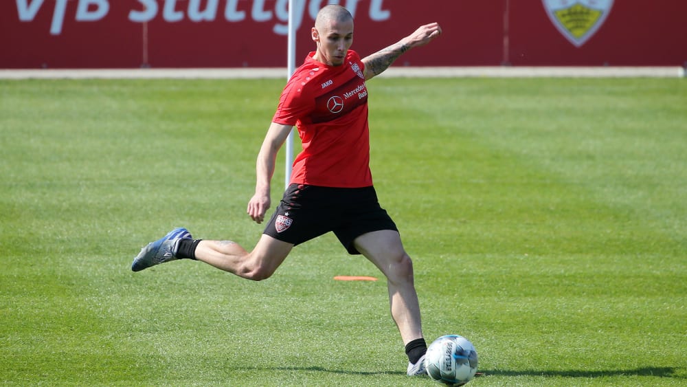 Darko Churlinov im Training des VfB Stuttgart.