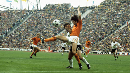 Auch Gerd Müller machte seine Mannschaft: Wim Suurbier im WM-Finale 1974