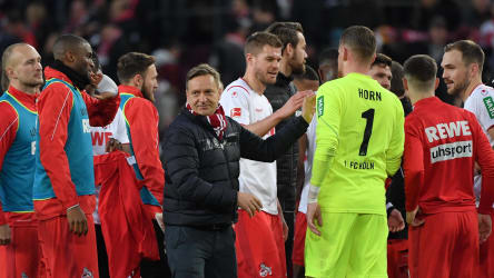 Horst Heldt verteidigt Torwart Timo Horn.