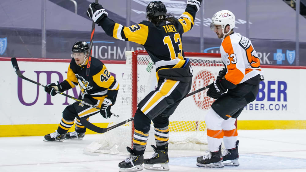 Kasperi Kapanen trifft doppelt für Pittsburgh gegen Philadelphia.