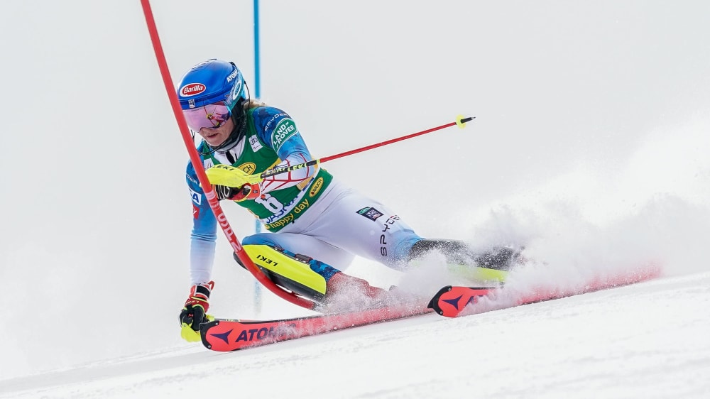 Trumpfte im zweiten Durchgang mit dem besten Speed auf: Die US-Amerikanerin Mikaela Shiffrin.