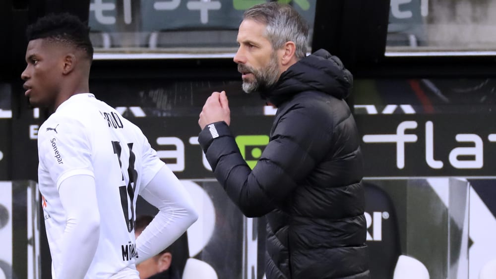 Volle Konzentration auf Manchester City: Gladbachs Trainer Marco Rose.