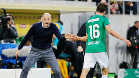 Greifen mit St. Gallen nach dem Meistertitel: Der deutsche Trainer Peter Zeidler und Ex-FCK-Profi Lukas Görtler.