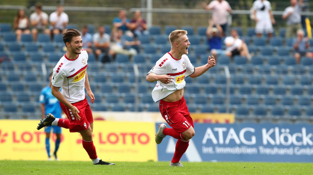 Jubelte schon einmal für TuS Koblenz: Alen Muharemi (rechts).