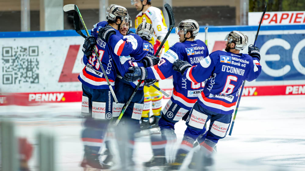 Am Sonntag noch gefeierter Torschütze für Iserlohn, nun nicht mehr dabei: Brody Sutter (li.).