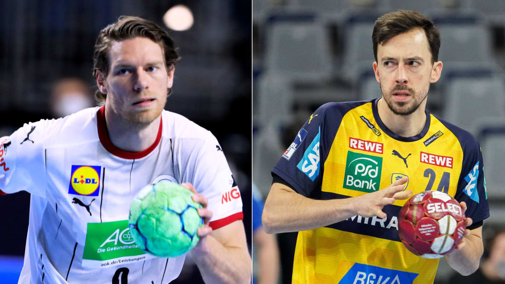 Einer reißt ab, einer reißt an: Patrick Groetzki (re.) ersetzt den verletzten Tobias Reichmann (li.).