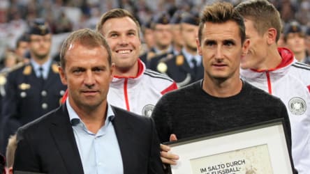 Hansi Flick und Miroslav Klose
