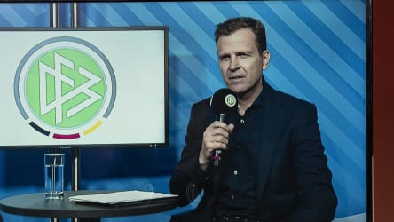 Per Video-Interview äußerte sich Oliver Bierhoff zur Länderspielplanung und zum Re-Start der Profiligen in Deutschland.