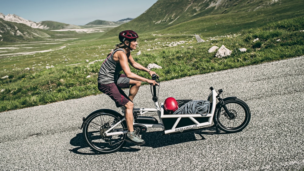 Cargobike: Mit Lastenfahrrädern - hier ein Long-John - geht es stetig bergauf.