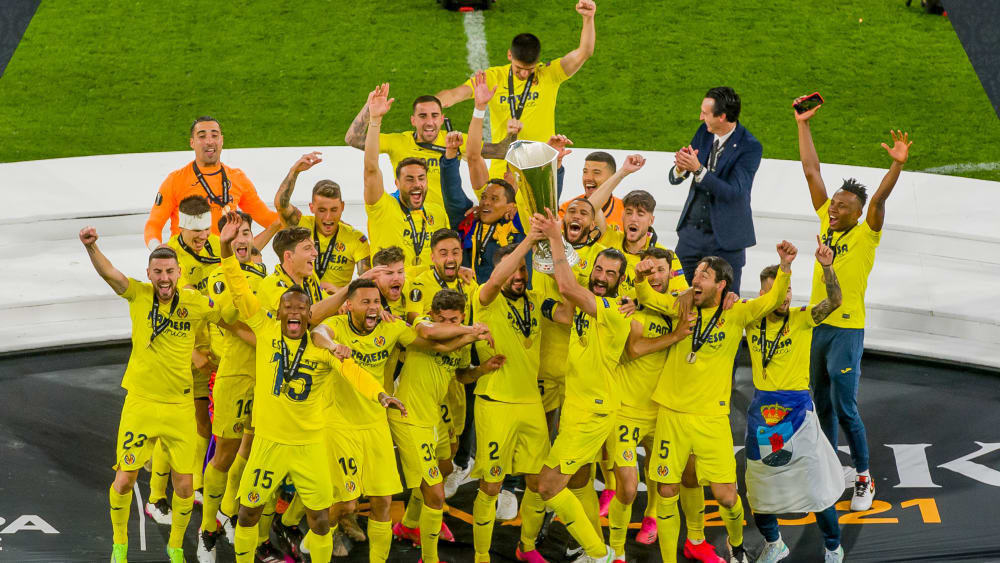 Frohe Gesichter: Villarreal holte sich den Titel in der Europa League.