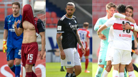 Nürnberg und der HSV pfeifen lieber früh ab, der VfB nutzt die allerletzten Sekunden