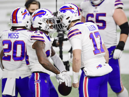 Zack Moss, Stefon Diggs, Josh Allen