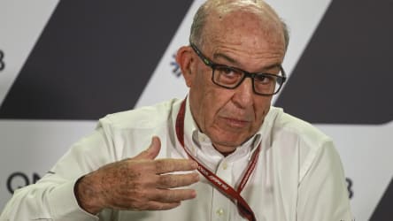 Gab Auskunft über die Fortsetzung der Saison: Carmelo Ezpeleta, Chef des Veranstalters Dorna.