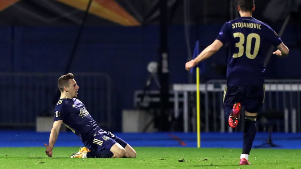Mit drei Treffern gegen die Spurs der Mann des Tages: Zagrebs Mislav Orsic.