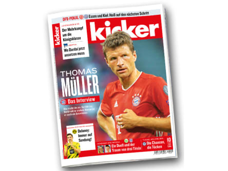 Thomas Müller auf dem kicker-Titel vom Montag