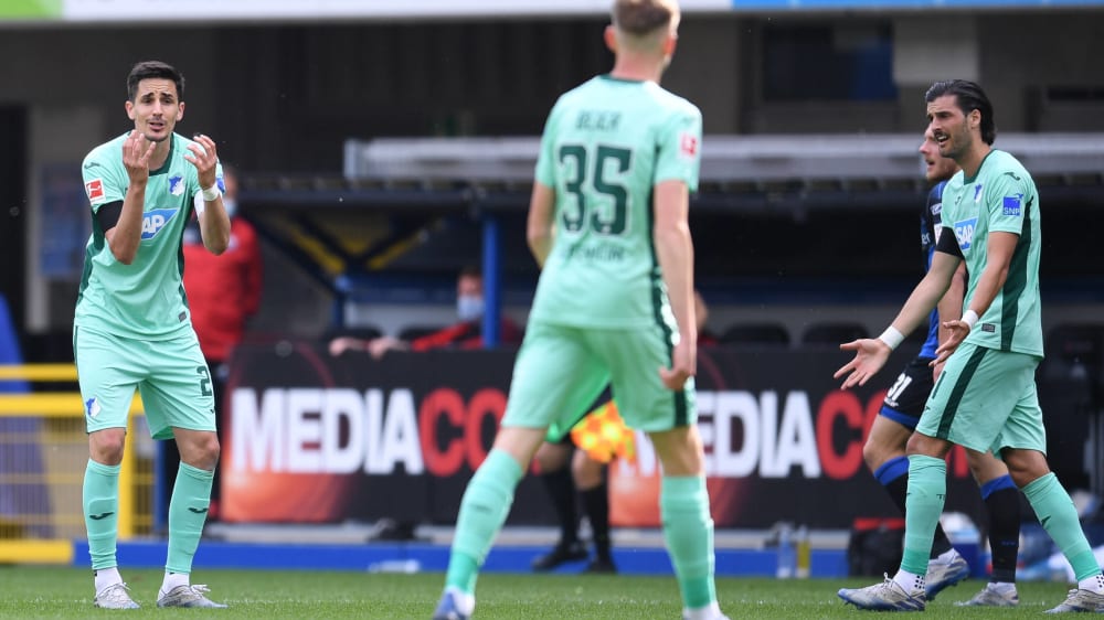 Hadern die Hoffenheimer Spieler auch nach der Partie gegen Köln?
