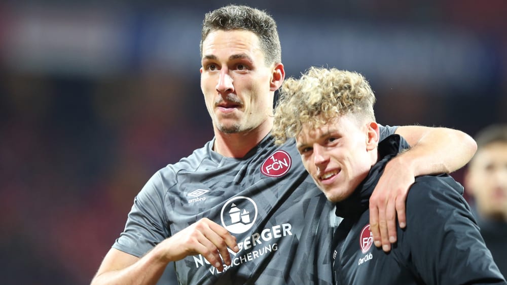 Zwei Garanten für den elementar wichtigen Sieg des FCN: Georg Margreitter (l.) und Robin Hack.