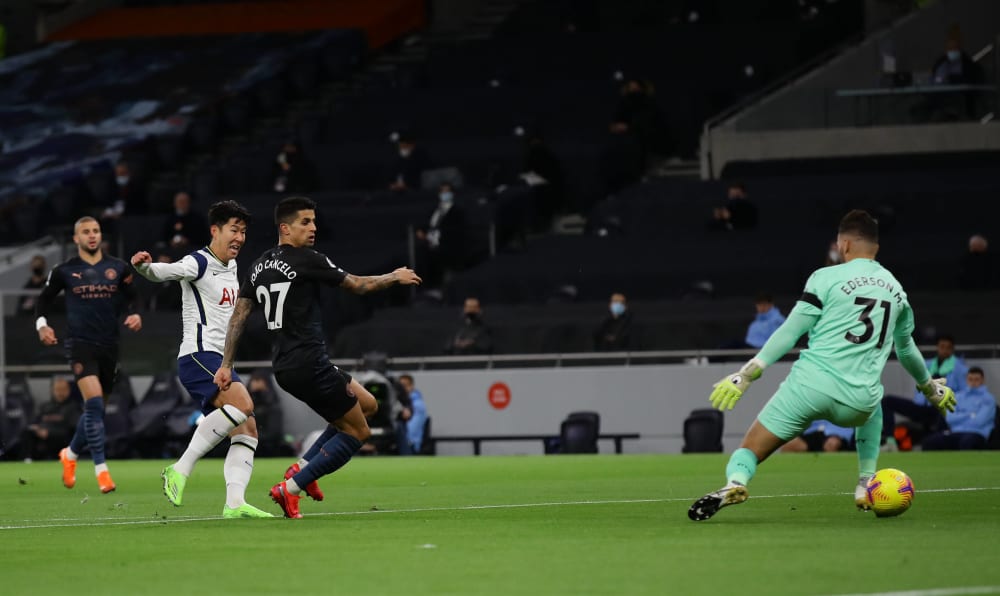 Erzielte die frühe Führung für die Spurs: Heung-Min Son.