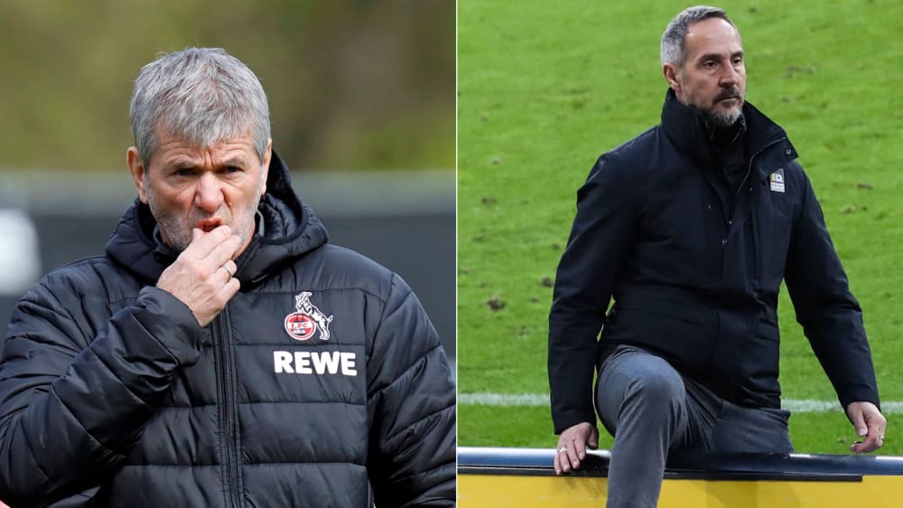 Zwei Trainer im Fokus: Friedhelm Funkel (li.) und Adi Hütter.