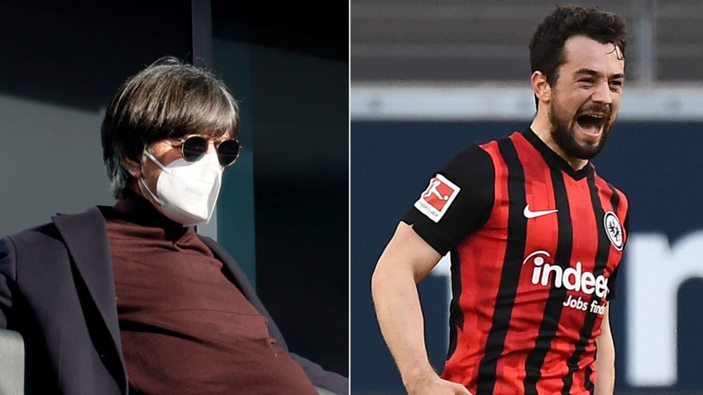 Ihm gefiel, was er von Amin Younes sah: Bundestrainer Joachim Löw (l.).
