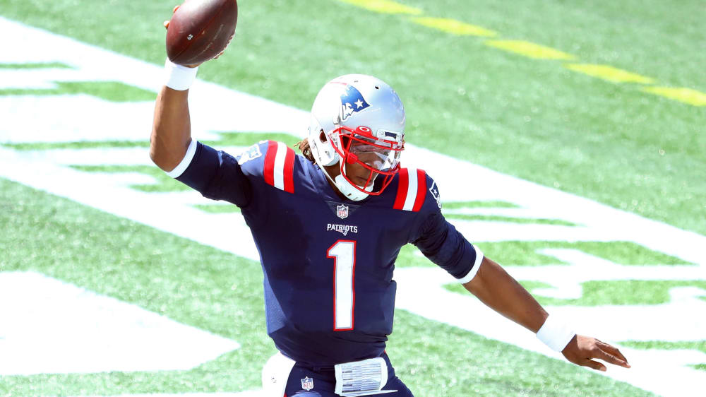 Cam Newton überzeugt in seinem ersten Spiel für die New England Patriots.
