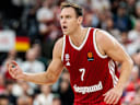 MUNICH, GERMANY - OCTOBER 22: Johannes Jo Voigtmann (FC Bayern Muenchen, 7) during the Turkish Airlines EuroLeague match between FC Bayern Muenchen vs. Dubai Basketball at SAP Garden on round 7 of Turkish Airlines EuroLeague on October 22, 2026 in Munich, Germany. Bavaria Germany Copyright: xSteffiexWunderlx