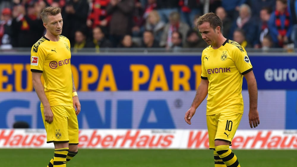 Hängende Köpfe: Marco Reus und Mario Götze.