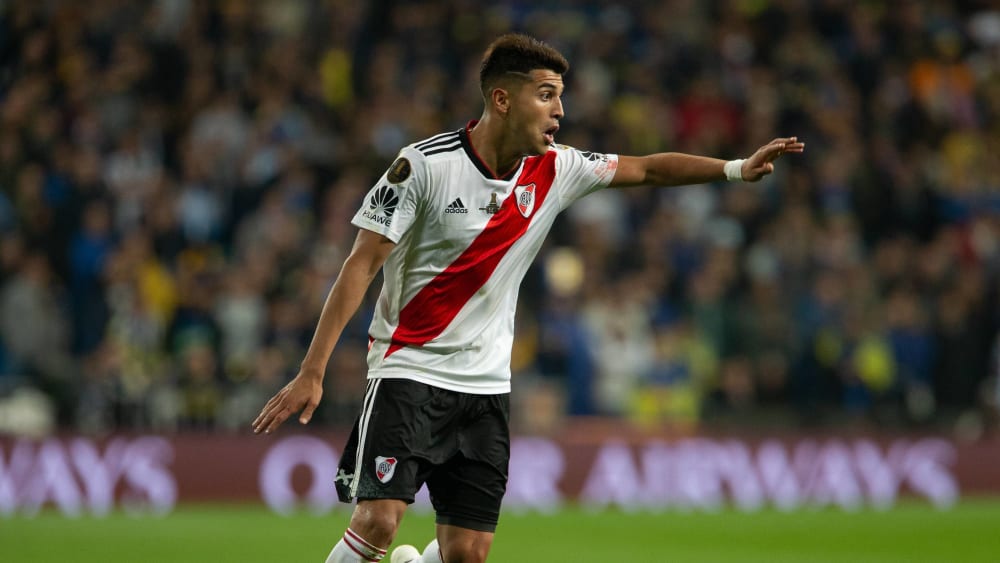 Läuft ab Januar für Bayer 04 Leverkusen auf: Exequiel Palacios.