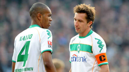 Es gibt wohl keine erneute Zusammenarbeit dieser beiden in Bremen: Naldo und Frank Baumann (r.).