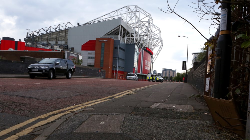 Das Old Trafford - hier findet am 13. Mai das verlegte Duell Manchester United gegen den FC Liverpool statt.