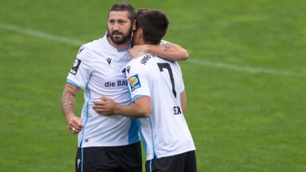 Sascha Mölders und Stefan Lex von der TSV 1860 München.