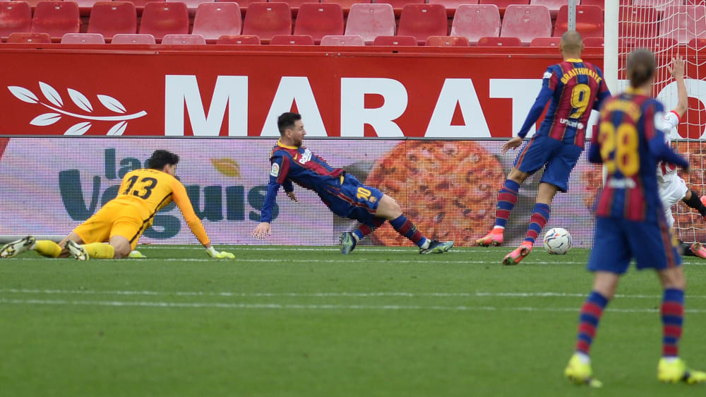 Die Entscheidung: Lionel Messi trifft zum 2:0.