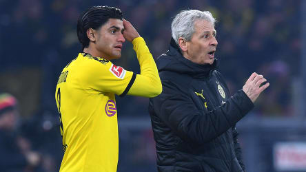 Mo Dahoud und Lucien Favre