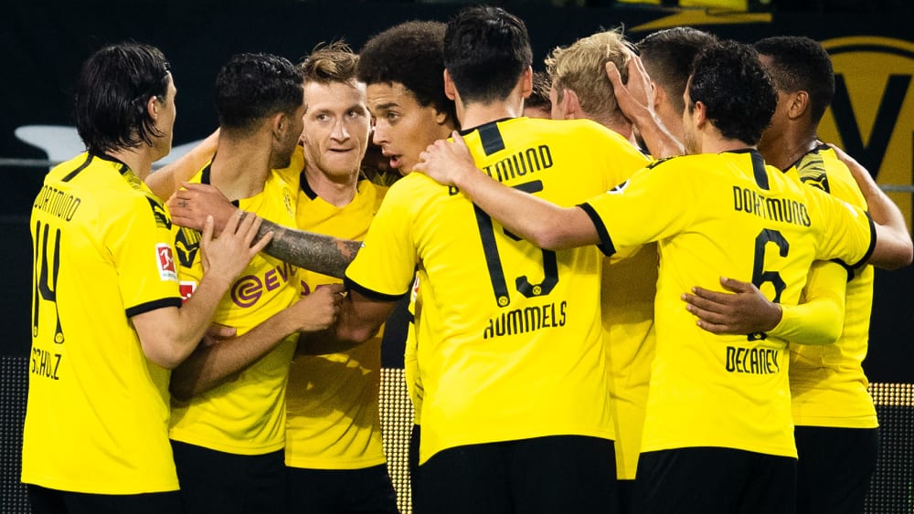 Matchwinner für den BVB: Marco Reus (Mitte).