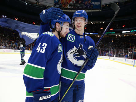 Quinn Hughes & Elias Pettersson