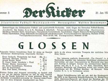 Walther Bensemanns "Glossen"