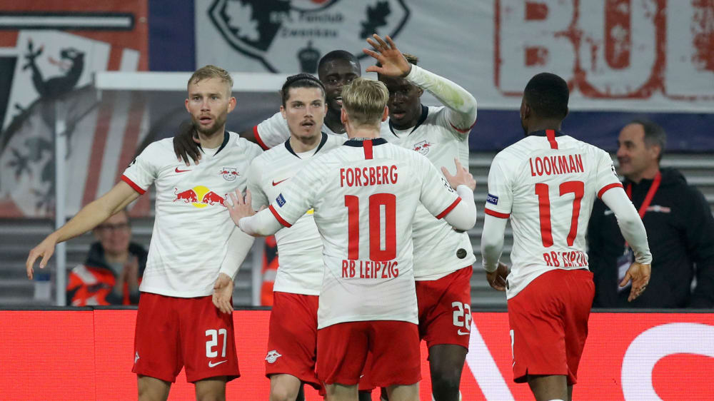 Leipzig jubelt: RB gewann am Mittwochabend mit 2:1 gegen Zenit St. Petersburg.