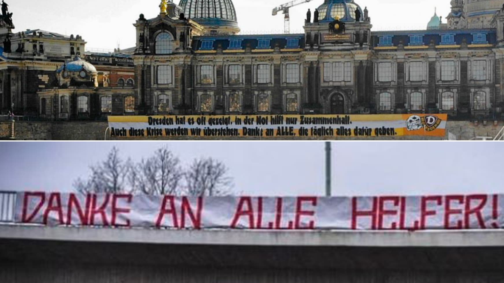 Ultras Sagen Danke Fans Solidarisieren Sich Mit Coronavirus Bekampfern Bundesliga Bildergalerie Kicker