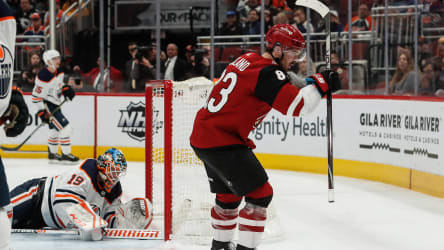Arizona ging durch Conor Garland mit 1:0 gegen Edmonton in Führung.